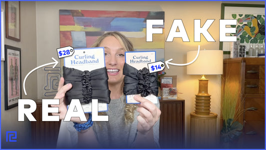 Testing Counterfeits of our patented invention, RobeCurls® Original Heatless Curling Headband™